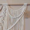 Makrama wisząca na ścianę LUNA kolor ecru