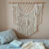 Makrama wisząca na ścianę LILA kolor naturalny / ecru