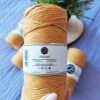BOBBINY SZNUREK DO MAKRAMY 3mm SKRĘCANY MUSZTARDOWY