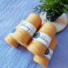 BOBBINY SZNUREK DO MAKRAMY 3mm SKRĘCANY MUSZTARDOWY