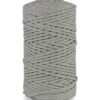 SZNUREK DO MAKRAMY 3mm PLECIONY szary 100m