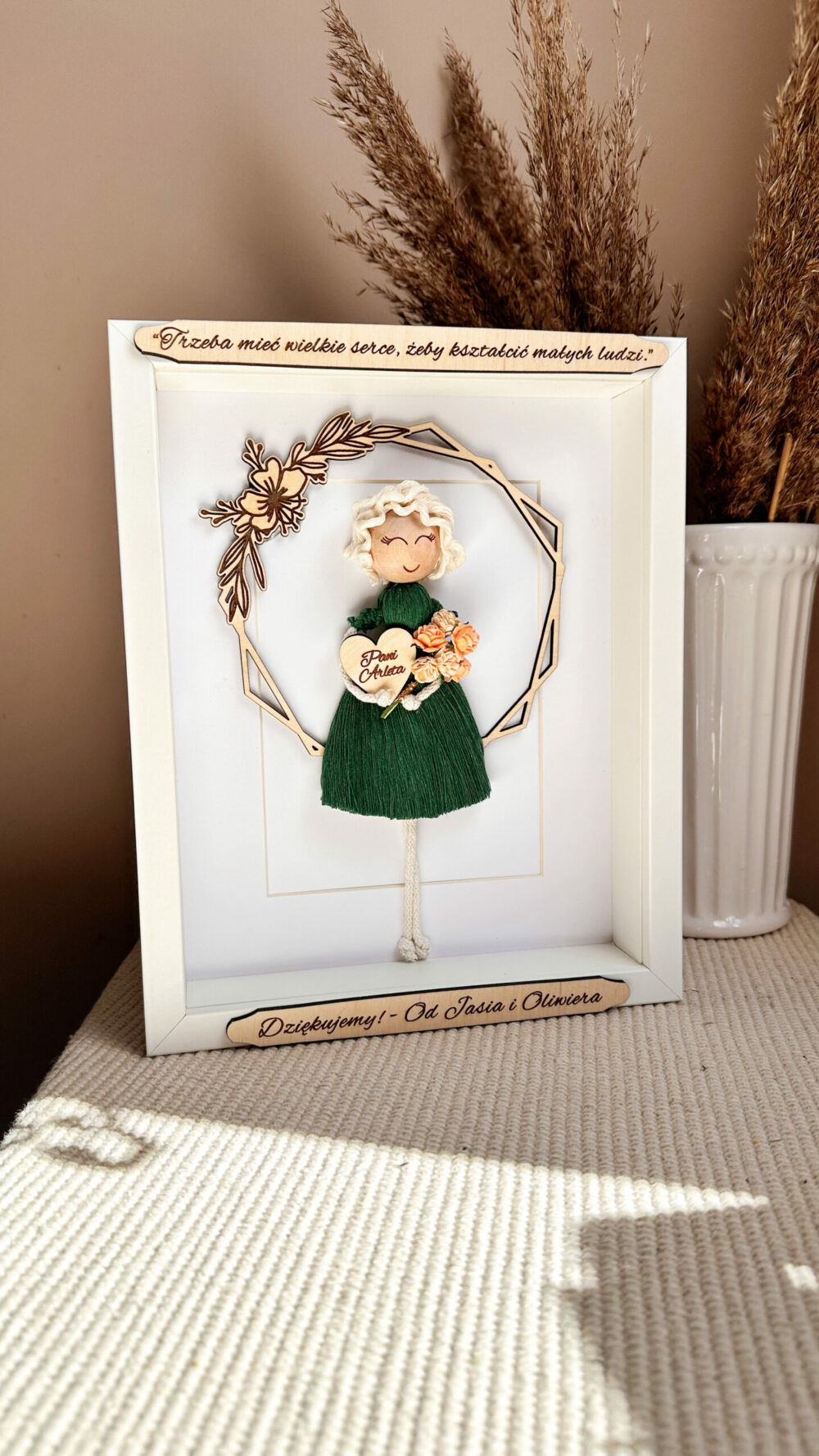 Prezent dla nauczyciela, upominek, ramka