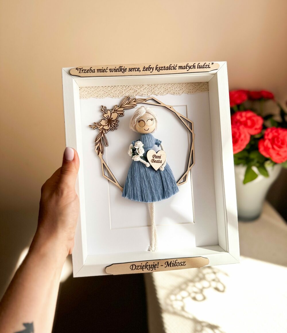 Prezent dla nauczyciela, upominek, ramka