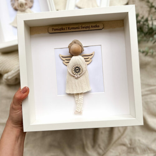 Gablotka z Aniołkiem I Komunia Święta / chłopiec alba