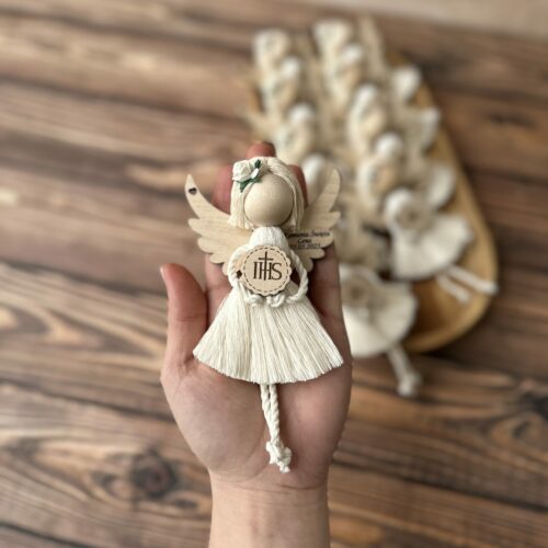 Magnes Aniołek / dziewczynka - podziękowanie dla gości I Komunia Święta