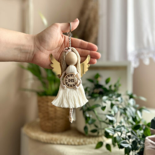 Brelok aniołek - podziękowanie dla gości I Komunia Święta / dziewczynka