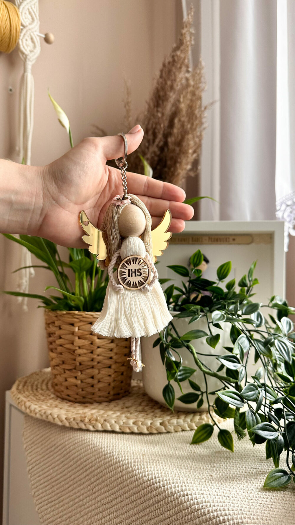 Brelok aniołek - podziękowanie dla gości I Komunia Święta / dziewczynka