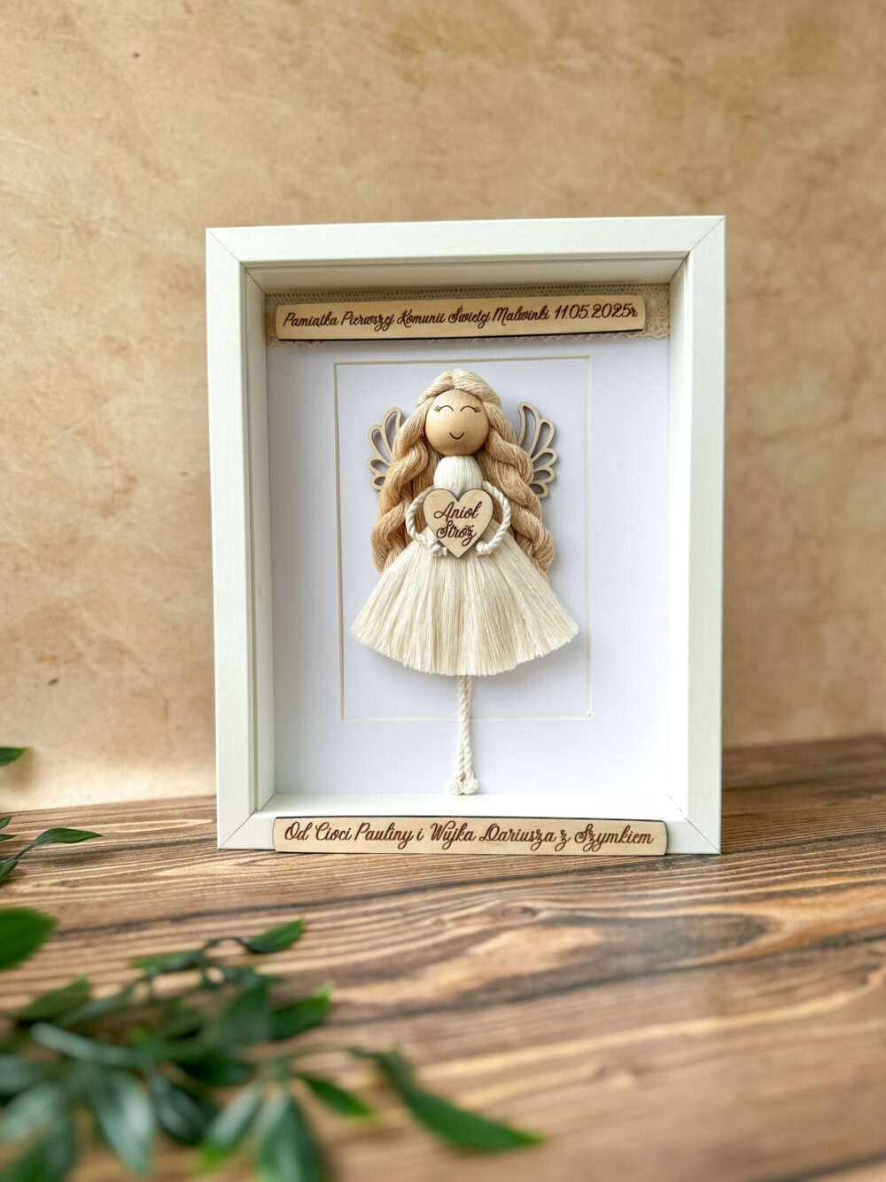 Gablotka z Aniołkiem I Komunia Święta / dziewczynka