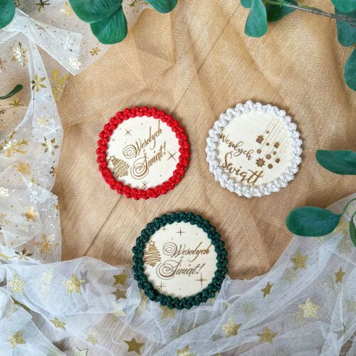 Podkładka pod kubek świąteczna