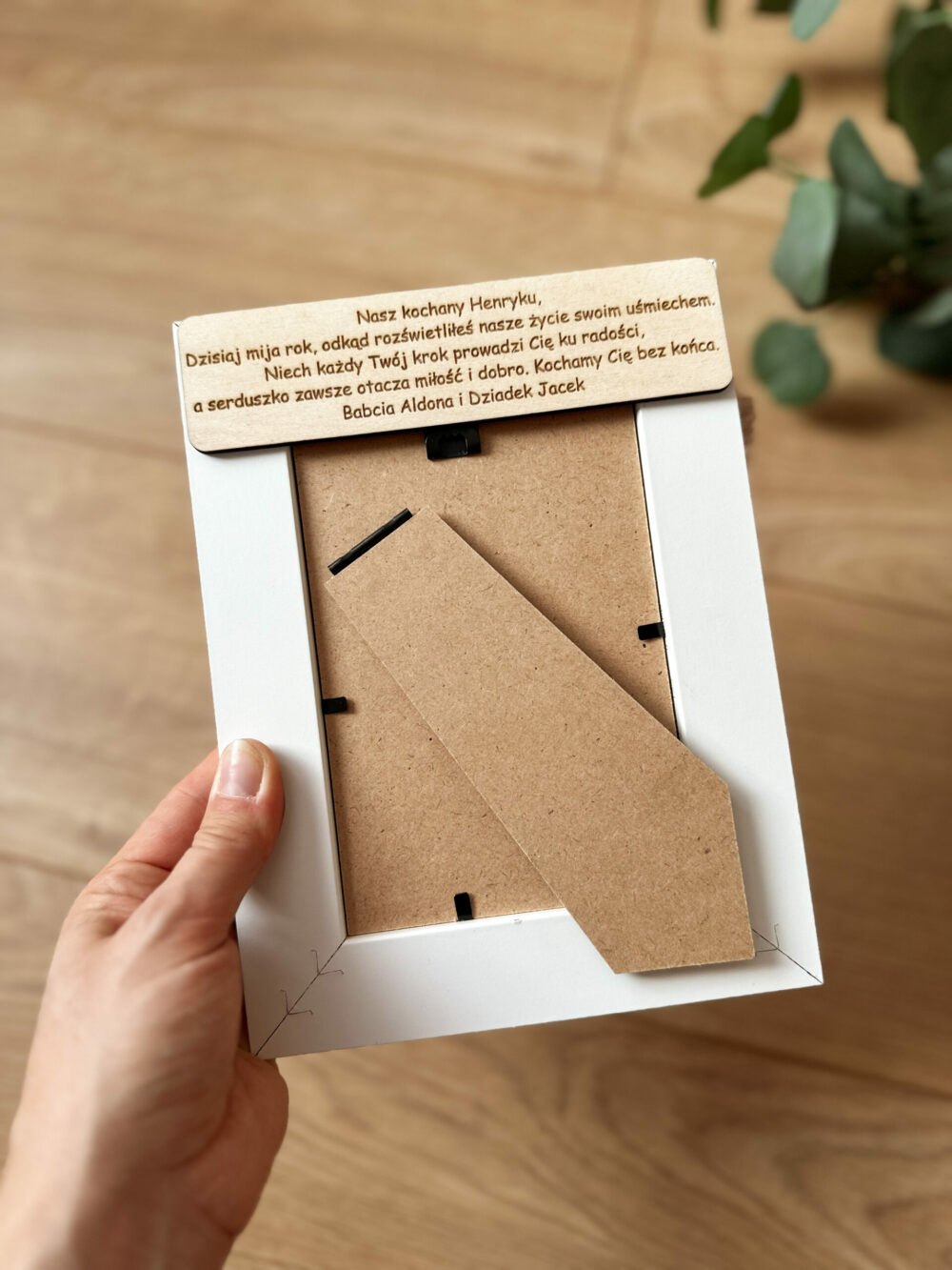 Ramka z Aniołkiem Roczek / chłopiec