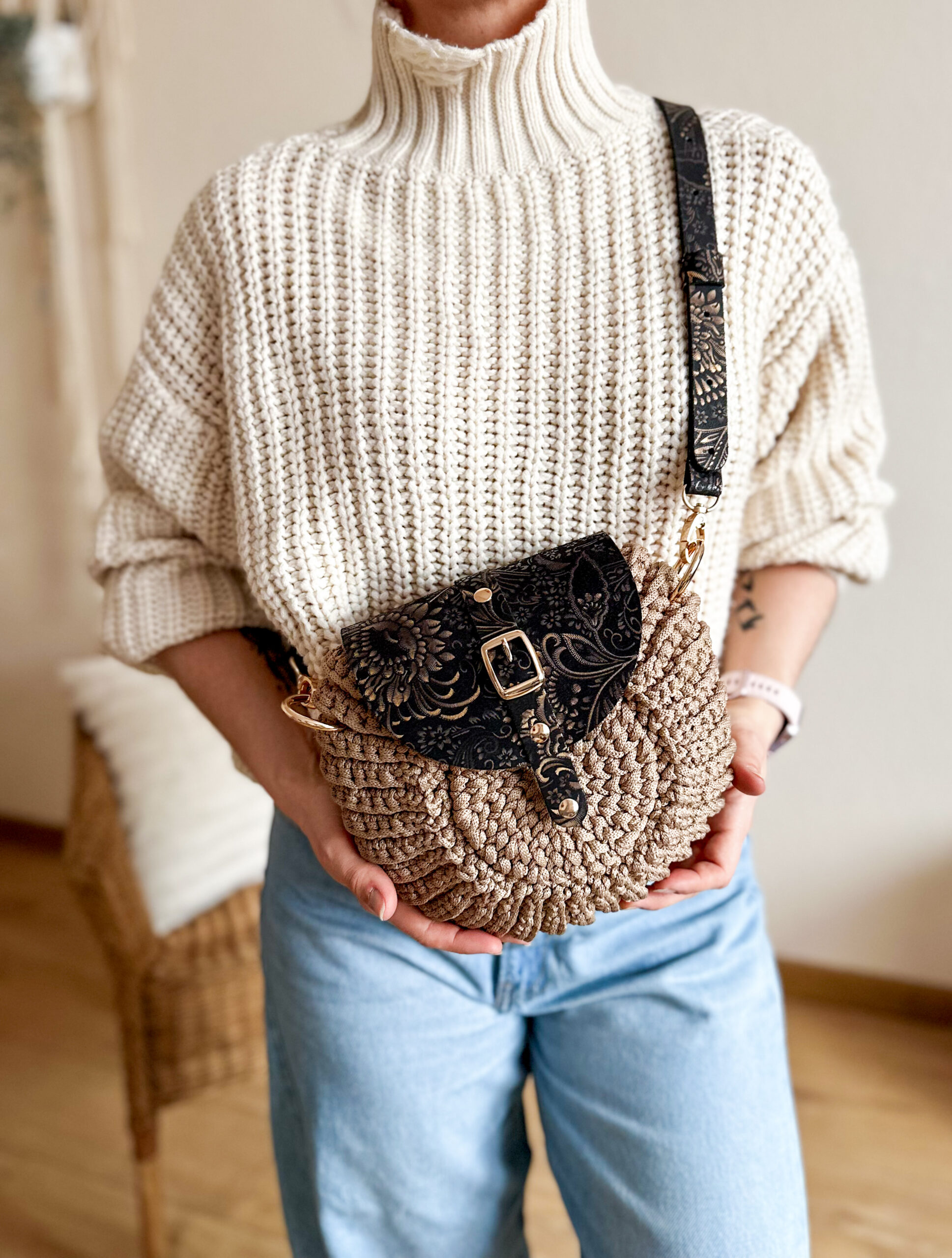 Torebka Oreo na szydełku